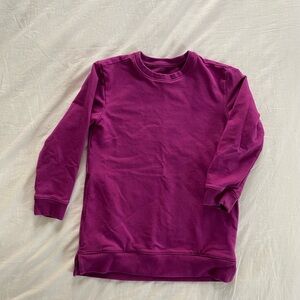 EUC purple cozy long sleeve tunic shirt size 6-7